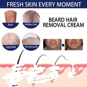 Crema Depilatoria <span class=keywords><strong>EELHOE</strong></span> para Hombre, para Axilas, Partes Íntimas y Piernas, Indolora, Elimina Rápidamente el Vello, Refrescante - Product Image 5