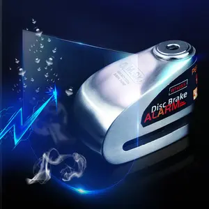 <span class=keywords><strong>Candado</strong></span> de Disco para Motocicleta/Bicicleta de Acero Inoxidable MOK Security, Antirrobo, Impermeable, <span class=keywords><strong>con</strong></span> <span class=keywords><strong>Alarma</strong></span> de 120dB y 3 Llaves de Latón - Product Image 2