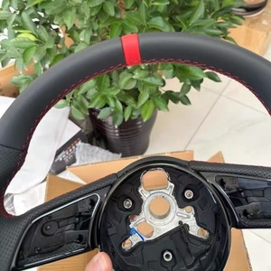 Volante Deportivo de Cuero para Audi A1 A3 8P A4 B9 A5 <span class=keywords><strong>A6</strong></span> C8 A7 C7 Q5 S5 S9 Q3 Q5 Q7 B9 RS3 RS5 - Product Image 5