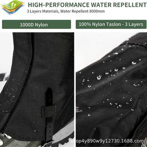 Guêtres de randonnée Woqi imperméables, protections pour bottes, taille unisexe M L XL, pour le ski, l'escalade, la chasse et les activités de plein air - Product Image 4