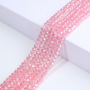 Cuentas de cristal de 4/6/8mm, cuentas sueltas de Rondelle de cristal facetado para DIY, pendiente, pulsera, collar, accesorios para hacer joyas - Product Image 2