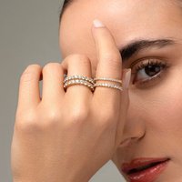 Bague en or massif 10k 14k 18k avec diamants de laboratoire HPHT IGI de taille ovale radiante ronde DEF VVS, bague pour femme