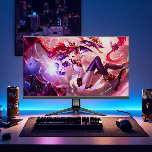 1K IPS Gaming Monitor-24 Inch Flat Screen 165Hz 1ms Response Time 99% SRGB Ultra-Wide Display Compatible Various Gaming Setups