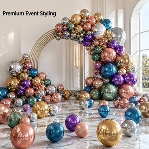 Palloncini e Accessori per Decorazioni Festa di Compleanno in Oro Rosa, Nero, Rosso, Verde, Viola, Blu e Colori Assortiti - Product Image 2