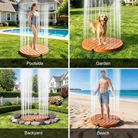 Panneau de douche extérieur sur pied CYEN, résistant aux UV, haute pression d'eau, installation et utilisation faciles