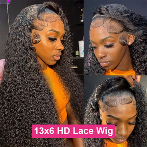 40inch xoăn ren phía trước tóc giả tóc con người 13X6 HD ren phía trước tóc giả, sóng nước 360 HD đầy đủ ren phía trước Tóc Giả Pre ngắt để bán - Product Image 5