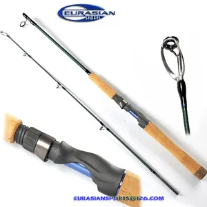 Carbone ultra spining canne à pêche, 2pcs pointe rapide, 10-40g,1.2m 4ft graphite weihai canne à pêche usine en gros OEM, GLACE gros poisson