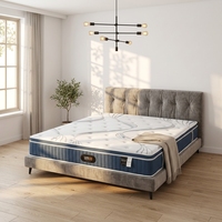Matelas mousse latex haut de gamme dessus matelassé pillow top, écologique anti-acariens pour dormeurs sur le dos