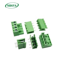 Borne de connexion en laiton à enfichage KANGFA PITCH 5.08mm, type KF2EDGK-5.08, 300V 15A, prises mâle/femelle 2P-24P – Vente chaude