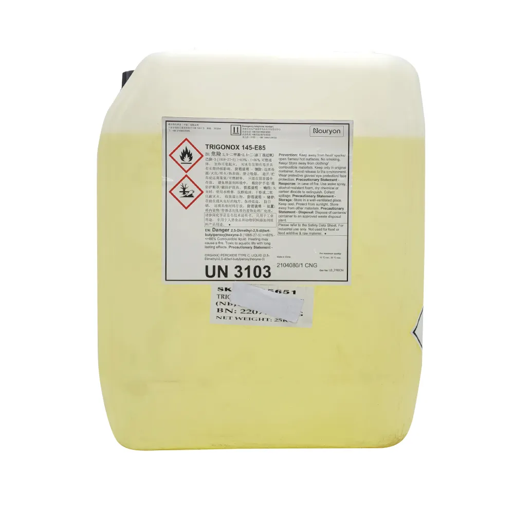 Trigonox 145-E85 DYBP Clear liquid initiator CAS #1068-27-5 cross linking agent
