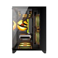 AntarcChill Mini ATX Micro ATX Case Hotsale Dual Tempered Glasses Full View Gaming Computer Case Custom OEM ODM PC Case