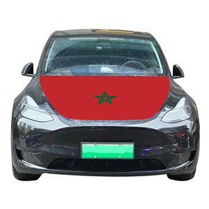Drapeau de couverture de capot de <span class=keywords><strong>voiture</strong></span> national du Maroc drapeau de couverture de moteur de <span class=keywords><strong>voiture</strong></span> vente en gros tissu élastique personnalisé vente directe d'usine - Product Image 3