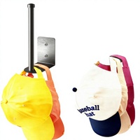 STYLISHT RV Accessories Organisateur de chapeaux, lot de 2, support mural en métal sans perçage, non pliable, pour camping-car et usage domestique