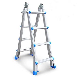 <span class=keywords><strong>Escalera</strong></span> Telescópica Plegable de Aluminio, Diseño Moderno, Portátil, de <span class=keywords><strong>3</strong></span> Peldaños en Zigzag, para Uso en Apartamentos - Product Image 5