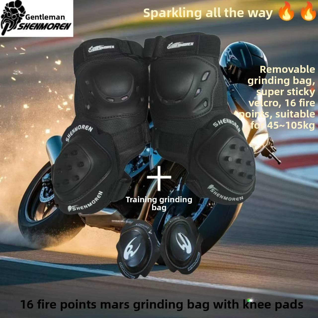 Knee pads + Mars grinding bag + training grinding bag