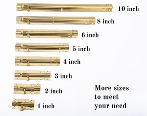 สลักเกลียวประตูทองเหลืองแท้ดีไซน์ทันสมัยวัสดุสเตนเลสและเหล็กสำหรับห้องครัวคลาสสิก - Product Image 6