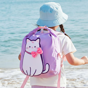 Adorable Bolsa de Playa <span class=keywords><strong>Infantil</strong></span> de Dibujos Animados, Bolsa de Natación con Separación Seca y Húmeda, Almacenamiento de Toallas, <span class=keywords><strong>Mochila</strong></span> de Baño Impermeable y Portátil - Product Image 1