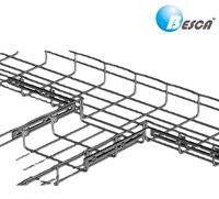 Chemin de câbles à mailles ouvertes listé UL BESCA Acier galvanisé à chaud FireSafe Haute ventilation pour projet de câblage électrique commercial