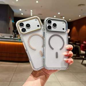เคสโทรศัพท์แบบแข็งบางพิเศษ ลายลูกฟูก รองรับการชาร์จไร้สายแบบแม่เหล็ก ผิวด้าน โปร่งแสง สำหรับ iPhone 18 17 Pro Max 16 15 14 13 - Product Image 3