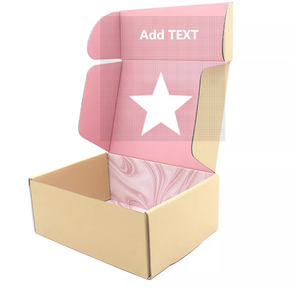 Caja <span class=keywords><strong>de</strong></span> embalaje <span class=keywords><strong>de</strong></span> ropa <span class=keywords><strong>de</strong></span> diseño personalizado <span class=keywords><strong>de</strong></span> fábrica china Laminación brillante y mate con tipo <span class=keywords><strong>de</strong></span> carpeta en relieve para envío - Product Image 1