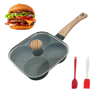 Sartén Cuadrada Moderna Antiadherente de 4 Agujeros para Huevos, Tendencia 2026, Sartén Universal para <span class=keywords><strong>Desayuno</strong></span>, Apta para Cocina de Inducción, Gran Tamaño - Product Image 1