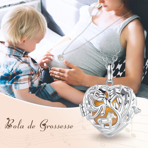 <span class=keywords><strong>Collana</strong></span> Changda con Ciondolo Angel Chime Harmony Ball Placcato Argento per <span class=keywords><strong>Maternità</strong></span> e Cerimonie - Product Image 6