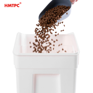 Hiện Đại Thân Thiện Với Môi Pet Thực Phẩm Lưu Trữ Xô Nhựa Kín Kín <span class=keywords><strong>Container</strong></span> Bánh Xe Cho Tổ Chức Bảo quản 10Kg Con Chó Mèo Thực Phẩm - Product Image 2