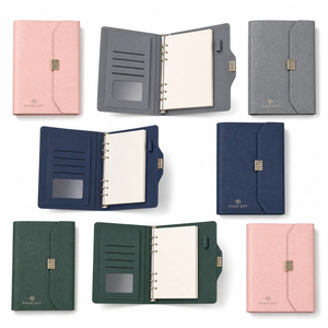 Eagle Gift Pink Imitation Leather Hardcover <b>Planner</b> Organizer Sewing Bound A5 Size Daily Weekly Monthly Agenda Notebook - Product Image 3