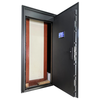 Nueva Puerta Exterior de Acero con Marco, Diseño Moderno, Seguridad, Prevención de Incendios, Antibalas, Acabado Gris