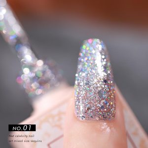 Esmalte de Gel Uv reflectante, Producto Para <span class=keywords><strong>Unas</strong></span>, brillante, diamante, Semipermanente, gran fábrica de China,venta al por mayor - Product Image 2
