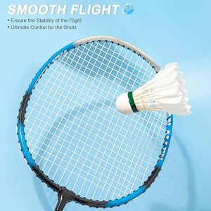 Volants de badminton en plumes d'oie haute performance pour entraînement intérieur/extérieur – Stabilité et durabilité optimales - Product Image 5