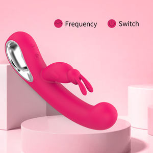 Potente vibratore di coniglio G-Spot Dildo Clitoris stimolatore di Silicone giocattoli sessuali da donna per adulti negozio di articoli femminili - Product Image 5