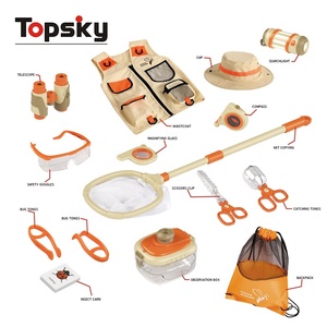 TOPSKY TOYS Kit <span class=keywords><strong>de</strong></span> Exploración <span class=keywords><strong>de</strong></span> Insectos <span class=keywords><strong>de</strong></span> 15 Piezas, Material Bioplástico, Red para Atrapar Insectos, Kit <span class=keywords><strong>de</strong></span> Aventura al Aire Libre para Niños - Product Image 1