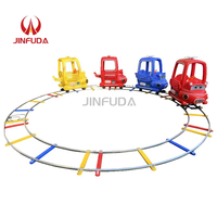 Train électrique certifié sécurité avec rails pour enfants, idéal pour centres commerciaux intérieurs, fonctionnement stable, design de dessin animé, jouet à enfourcher amusant