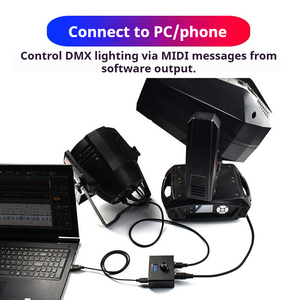 Doremidi Midi Để Dmx512 * 2 Midi Bàn Phím Điều Khiển <span class=keywords><strong>DMX</strong></span> Ánh Sáng Sân Khấu Chuyển Đổi MTD-1024 - Product Image 6