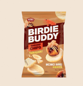 Sam's Birdie Buddy Shrimp Chips Takoyaki Flavor 45g <b>Bag</b> Crispy Snack Salty Taste Ambient Storage - Product Image 4