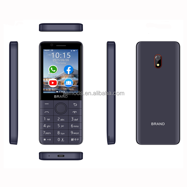 OEM Android 11 4G LTE 2GB RAM 16GB ROM Bar Phone with Dual Camera Custom Keypad English Dual SIM Brand-New Mobile Phone