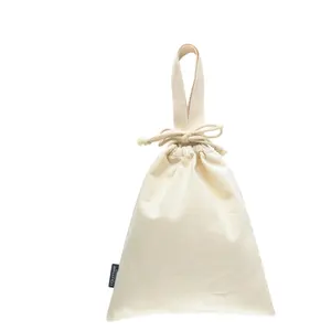 Wholesale Custom Logo Personalized Dust Bags Gift Bag Canvas Cotton Bag Drawstring