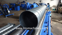 Machine de formage de tubes en spirale LMS, ligne de production de formage à rouleaux pour la fabrication de conduits