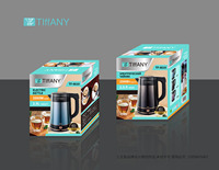 Vente chaude appareil de cuisine pour l'eau bouillante thé sécurité qualité couleur bouilloires électriques acier inoxydable mécanique Tiffany 220