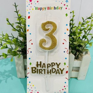 Gran oferta de velas digitales número 0-9 30 unids/set brillo Feliz cumpleaños número de <span class=keywords><strong>vela</strong></span> para suministros de fiesta de cumpleaños - Product Image 2