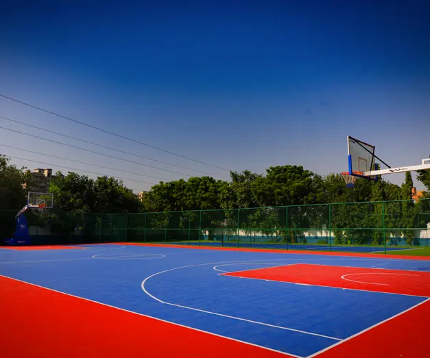 Terrain de tennis modulaire multifonctionnel confortable de terrain de Pickleball de basket-ball de pp Pickleball