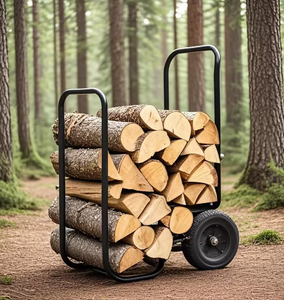 Chariot à bois roulant intérieur/extérieur, chariot à bois de chauffage, <span class=keywords><strong>déménageur</strong></span>/<span class=keywords><strong>transporteur</strong></span> de bois de chauffage TC2008 - Product Image 2