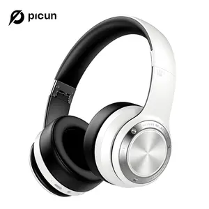 Picun B21 Headphone Bluetooth Nirkabel, Headphone On Ear Kontrol Sentuh 80 Jam Waktu Bermain Bass