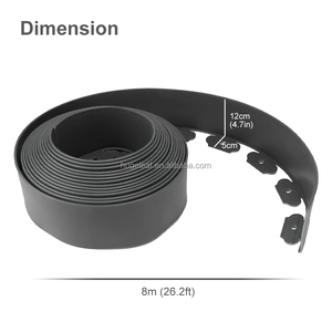 Borde de Plástico Flexible HUGELEAF PE de 4.5 Pulgadas de Alto, Sin Necesidad de Excavación, con Clavos de Fijación, Ecológico e Impermeable para Jardines de Flores - Product Image 2