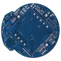 Fabricant de cartes de circuits imprimés circulaires personnalisées, assemblage de cartes de circuits imprimés bleues, service PCBA, prototype multicouche haute précision