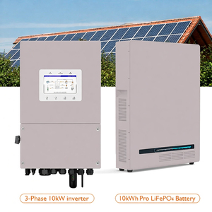 เครื่องกำเนิดไฟฟ้าพลังงานแสงอาทิตย์แบบไฮบริด 48V 51.2V 10KW แบตเตอรี่ 10Kwh 15 Kwh แบตเตอรี่ไอออน ระบบสำรองไฟฟ้าแบบออฟกริด สถานีจ่ายไฟสำรองสำหรับบ้าน ระบบกักเก็บพลังงานภายในบ้าน - Product Image 1