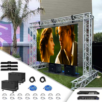 Écran LED pour événements extérieurs 500*1000mm P3.91 P4.81 Mur vidéo publicitaire à louer