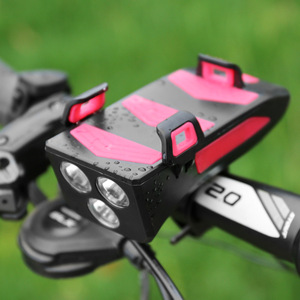 Luz Delantera Multifuncional para Bicicleta Jiuyue con Soporte para Teléfono, Banco de Energía y Altavoz - Product Image 1
