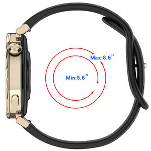 Correa de Silicona con Hebilla de Acero Inoxidable con Grabado Láser, Compatible con Huawei GT4/5 y Samsung, Correa para Reloj de 18/20/22 mm - Product Image 3